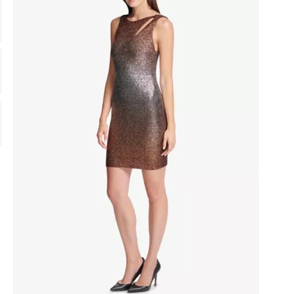 Guess Dresses & Skirts - NWT! GUESS Ombré Glitter Metallic Bodycon Dress 4